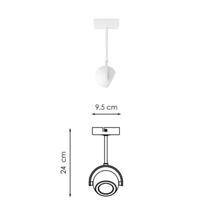 LED Dimmable σποτ NOP 1xGU10/5,8W/230V λευκό