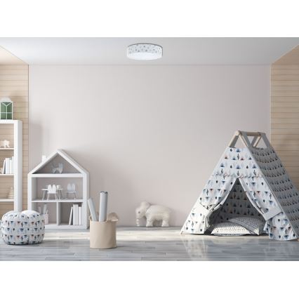 LED Dimmable φωτιστικό οροφής SMART GALAXY KIDS LED/24W/230V 3000-6500K Dots πολύχρωμο + τηλεχειριστήριο