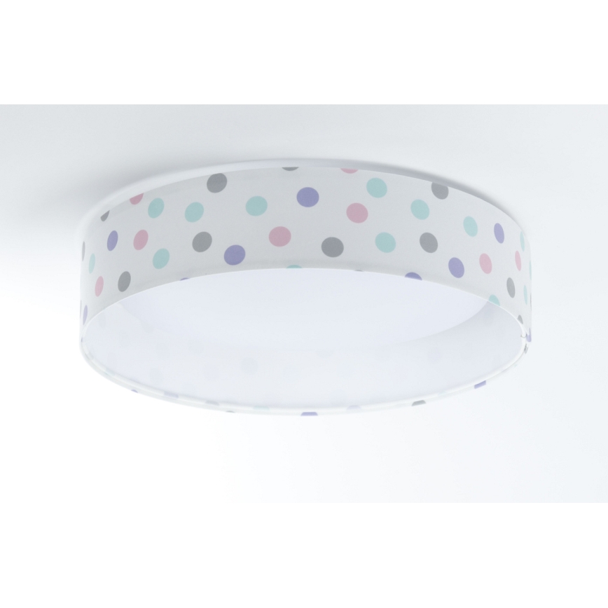 LED Dimmable φωτιστικό οροφής SMART GALAXY KIDS LED/24W/230V 3000-6500K Dots πολύχρωμο + τηλεχειριστήριο
