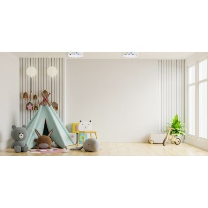 LED Dimmable φωτιστικό οροφής SMART GALAXY KIDS LED/24W/230V 3000-6500K Dots πολύχρωμο + τηλεχειριστήριο