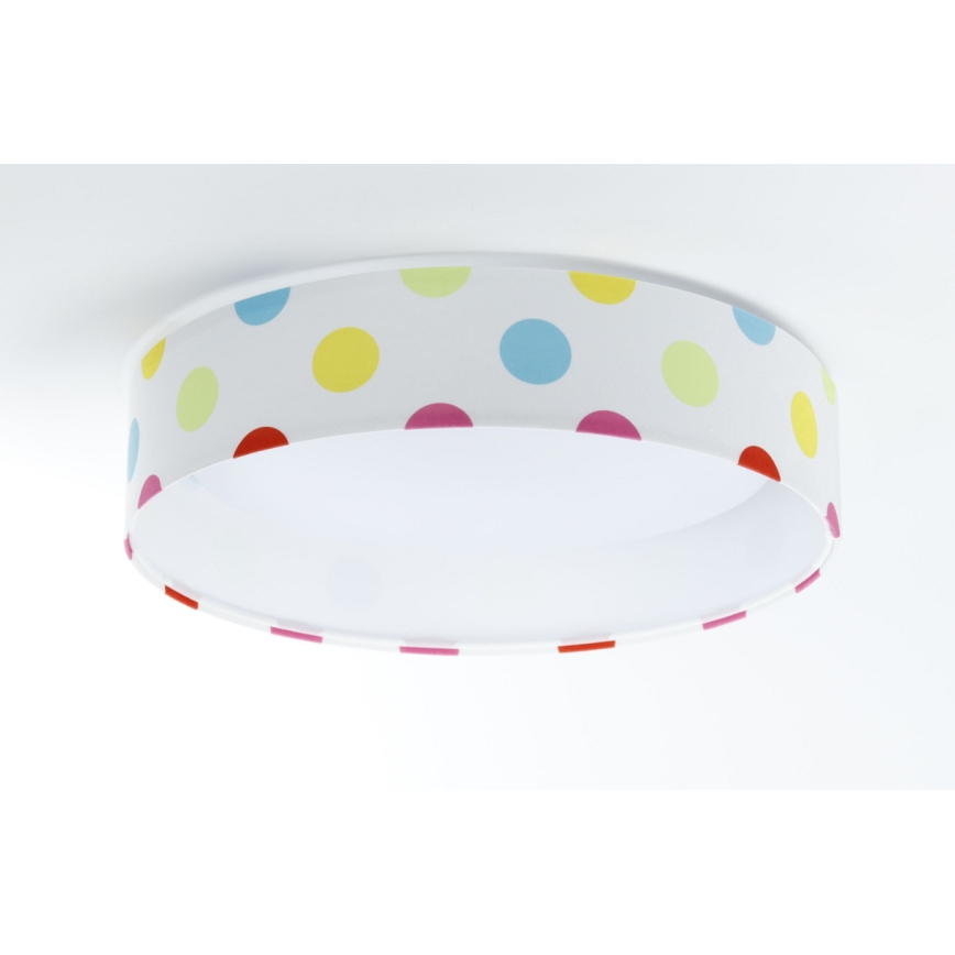 LED Dimmable φωτιστικό οροφής SMART GALAXY KIDS LED/24W/230V 3000-6500K Dots πολύχρωμο + τηλεχειριστήριο