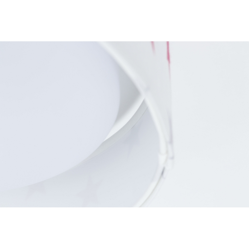 LED Dimmable φωτιστικό οροφής SMART GALAXY KIDS LED/24W/230V 3000-6500K αστέρια λευκό/ροζ/γκρι + τηλεχειριστήριο