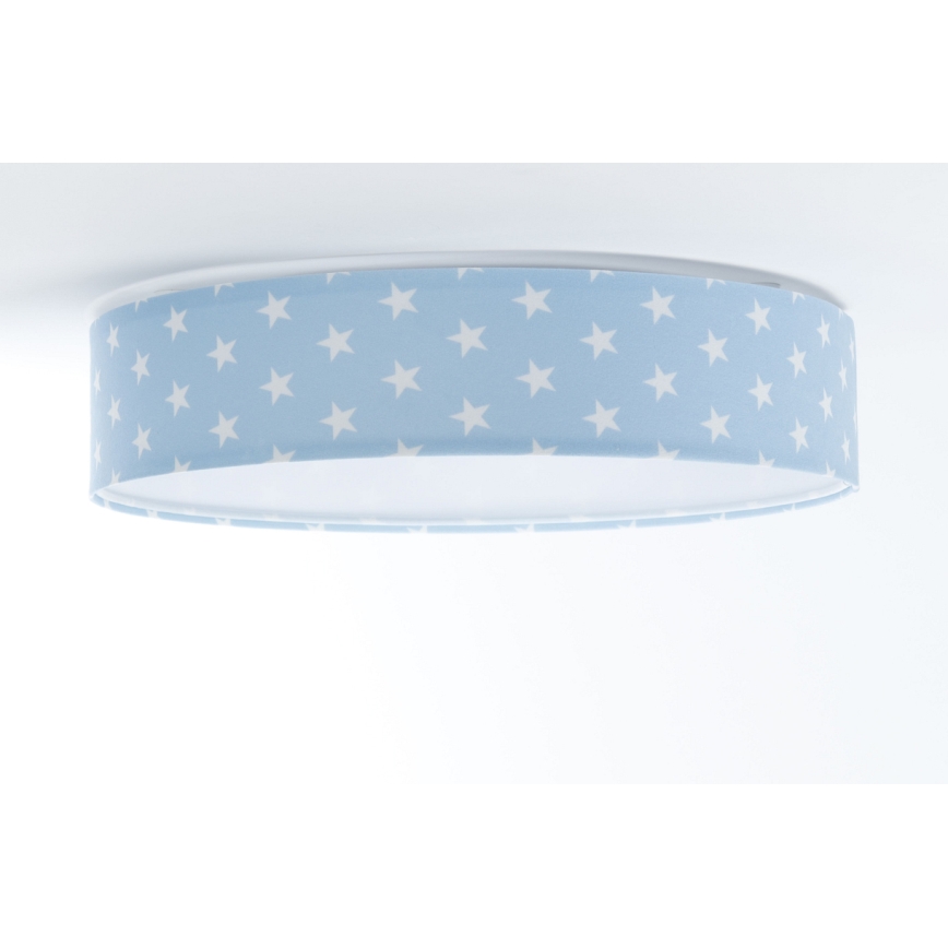 LED Dimmable φωτιστικό οροφής SMART GALAXY KIDS LED/24W/230V 3000-6500K αστέρια μπλε/λευκό + τηλεχειριστήριο