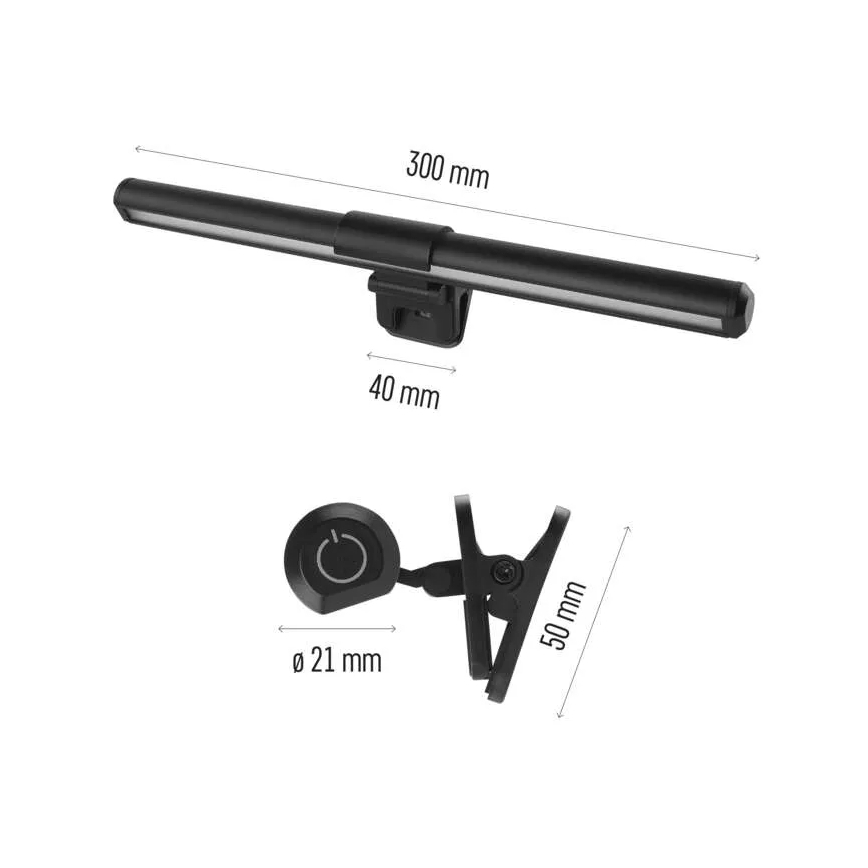 LED Dimmable φωτιστικό οθόνης αφής LED/5,6W/5V 30 cm CRI 95