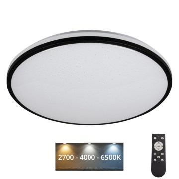 LED Dimmable φωτιστικό οροφής ARVOS LED/37W/230V μαύρο + τηλεχειριστήριο