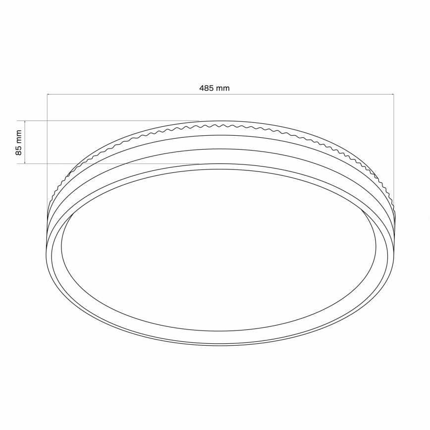 Φωτιστικό οροφής μπάνιου dimming LED BARBARA LED/72W/230V διάμετρος 48,5 cm 3000-6000K IP44 + τηλεχειριστήριο