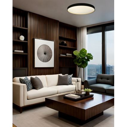 LED Dimmable φωτιστικό οροφής EBRO LED/36W/230V 2700-6500K διάμετρος 50 cm + τηλεχειριστήριο