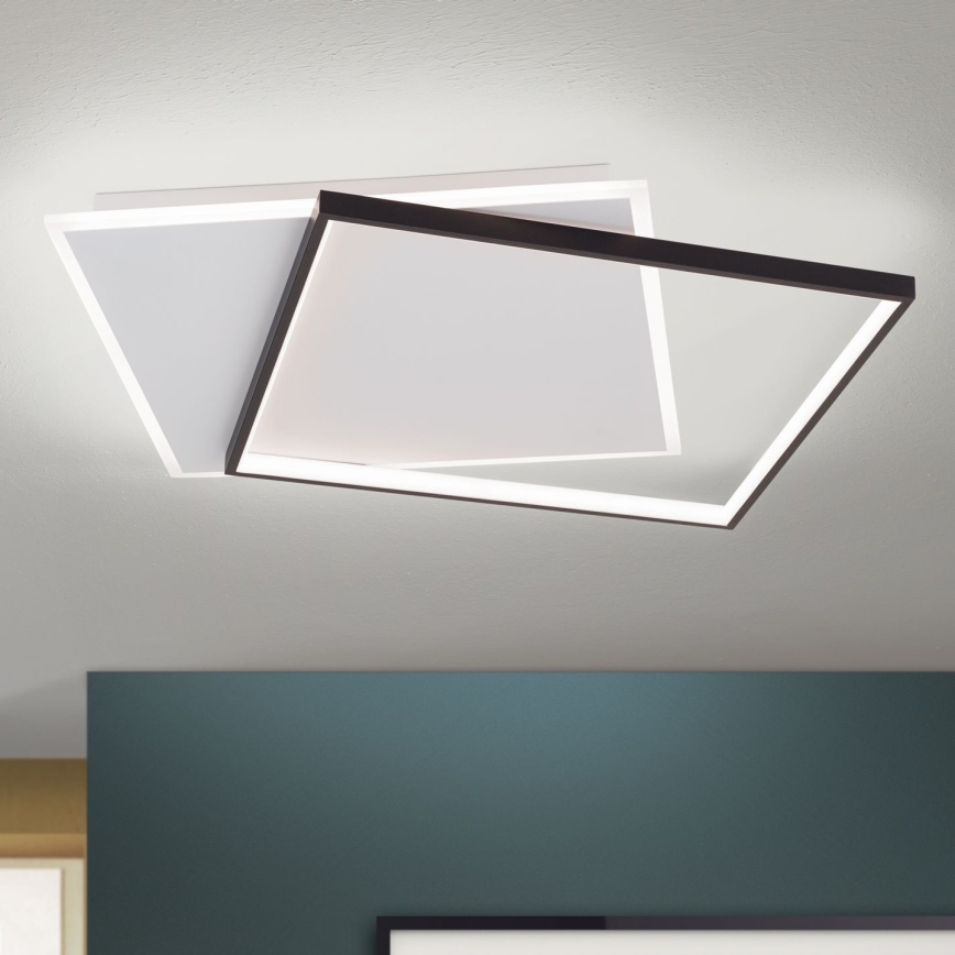 LED Dimmable φωτιστικό οροφής EMANUEL LED/50W/230V λευκό/μαύρο