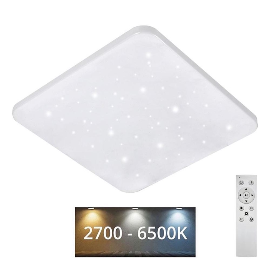 LED Dimmable φωτιστικό οροφής FLORA LED/60W/230V 2700-6500K 53x53 cm + τηλεχειριστήριο