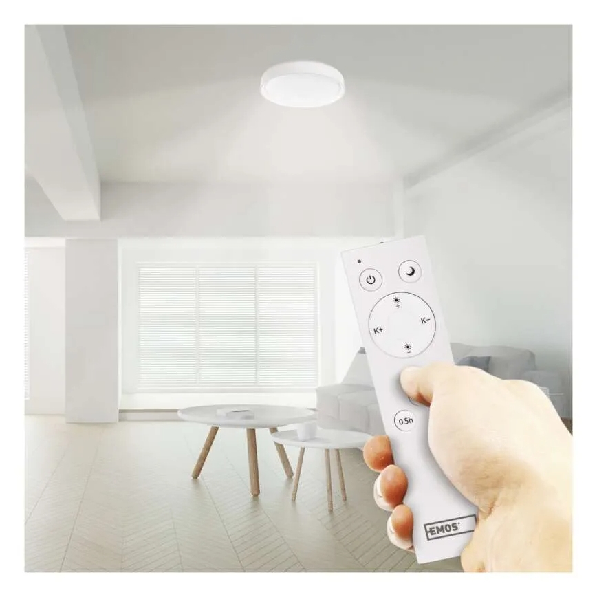 LED Dimmable φωτιστικό οροφής GoSmart LED/45W/230V διάμετρος 50 cm 2700-6500K Wi-Fi Tuya + τηλεχειριστήριο