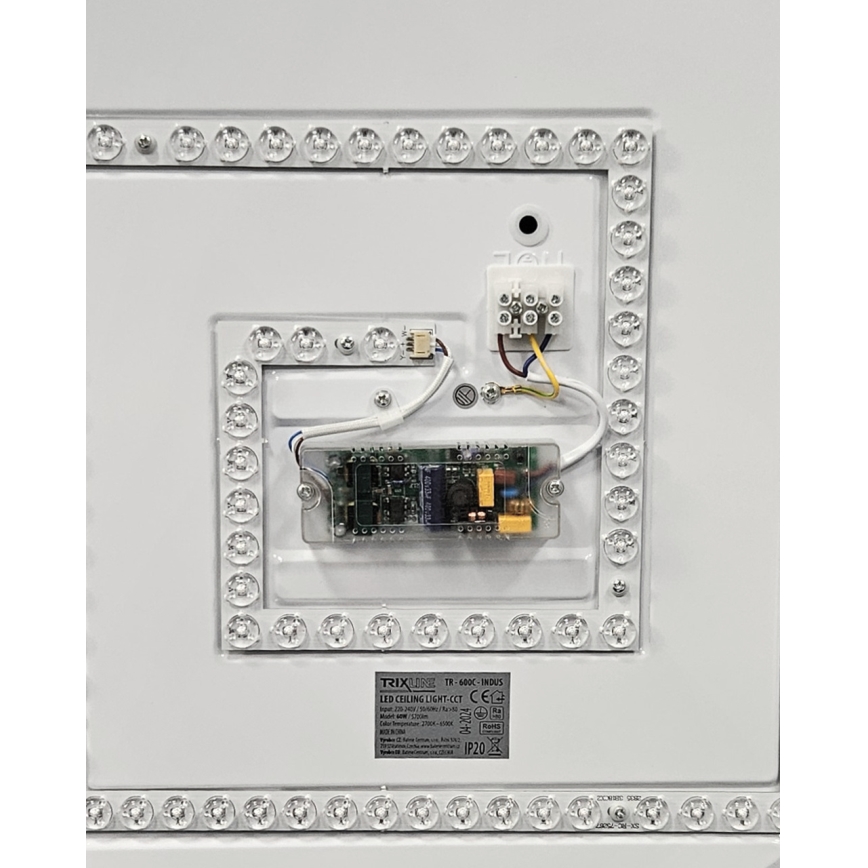 LED Dimmable φωτιστικό οροφής INDUS LED/60W/230V 2700-6500K διάμετρος 58 cm + τηλεχειριστήριο