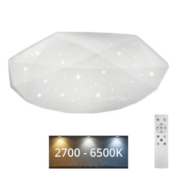LED Dimmable φωτιστικό οροφής INDUS LED/60W/230V 2700-6500K διάμετρος 58 cm + τηλεχειριστήριο