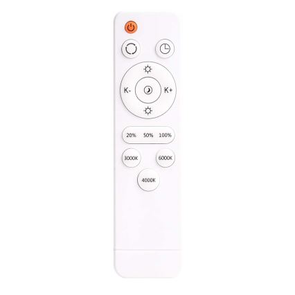 LED Dimmable φωτιστικό οροφής KERN LED/80W/230V 3000-6000K διάμετρος 80 cm μαύρο + τηλεχειριστήριο