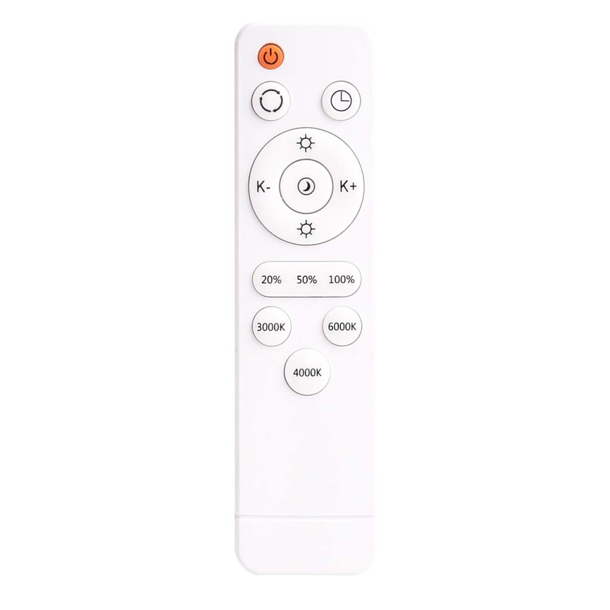LED Dimmable φωτιστικό οροφής KERN LED/80W/230V 3000-6000K διάμετρος 80 cm μαύρο + τηλεχειριστήριο