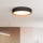 LED Dimmable φωτιστικό οροφής LARIOS LED/48W/230V 3000-6500K διάμετρος 39 cm μαύρο + τηλεχειριστήριο