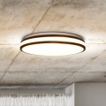 LED Dimmable φωτιστικό οροφής LASKOS LED/48W/230V 3000-6500K μαύρο + τηλεχειριστήριο