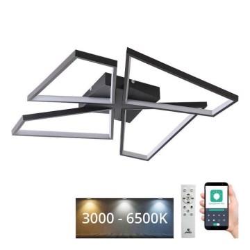 LED Dimmable φωτιστικό οροφής LED/115W/230V 3000-6500K μαύρο + τηλεχειριστήριο