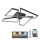 LED Dimmable φωτιστικό οροφής LED/115W/230V 3000-6500K μαύρο + τηλεχειριστήριο