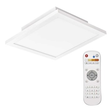 LED Dimmable φωτιστικό οροφής LED/20W/230V + τηλεχειριστήριο τετράγωνο 2700K-6000K