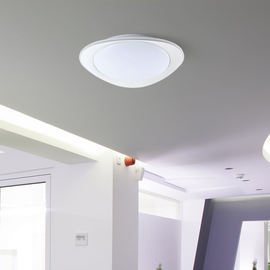 LED Dimmable φωτιστικό οροφής LED/40W/230V 3000-6500K 45 cm λευκό + τηλεχειριστήριο
