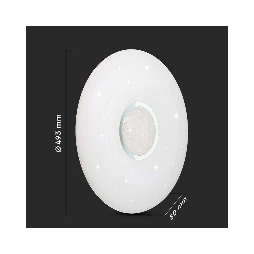 LED Dimmable φωτιστικό οροφής LED/40W/230V 3000K/4000K/6500K + RC