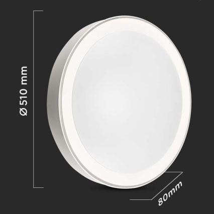 LED Dimmable φωτιστικό οροφής LED/40W/230V 3000K/4000K/6500K + RC