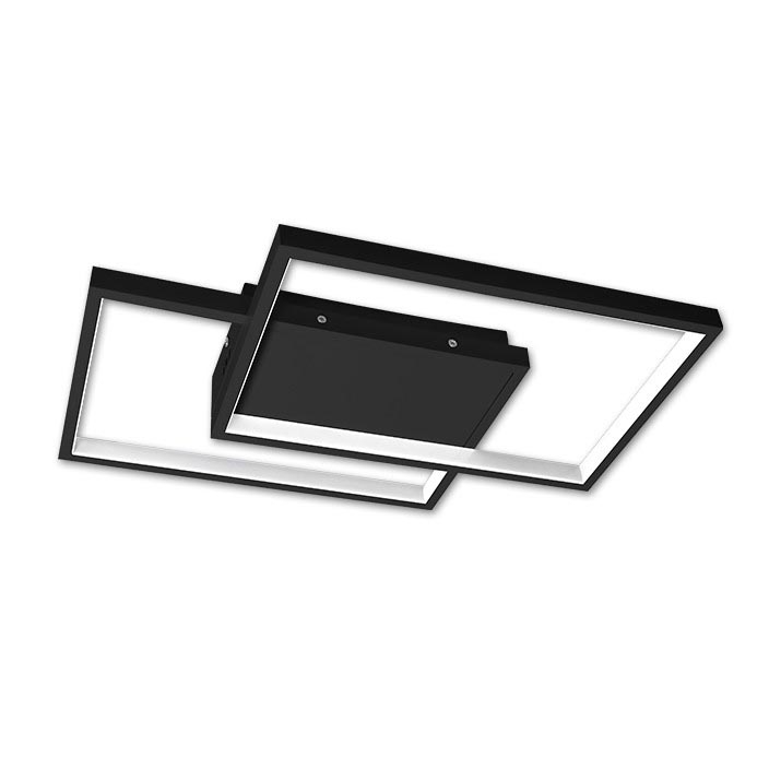 LED Dimmable φωτιστικό οροφής LED/45W/230V 3000-6500K μαύρο + τηλεχειριστήριο