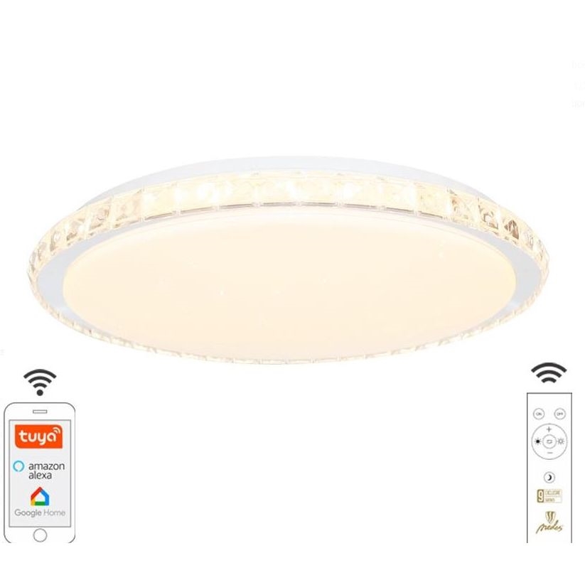 LED Dimmable φωτιστικό οροφής LED/48W/230V 2700-6500K Wi-Fi Tuya + RC