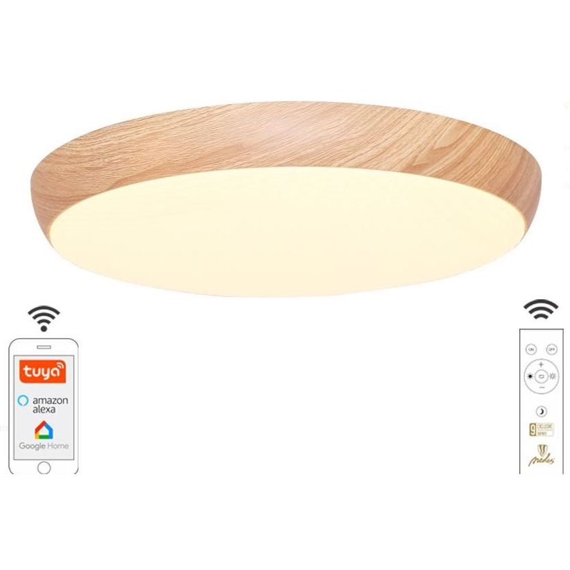 LED Dimmable φωτιστικό οροφής LED/48W/230V 2700-6500K Wi-Fi Tuya + τηλεχειριστήριο