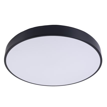 LED Dimmable φωτιστικό οροφής LED/50W/230V 3000-6500K διάμετρος 50 cm μαύρο + τηλεχειριστήριο