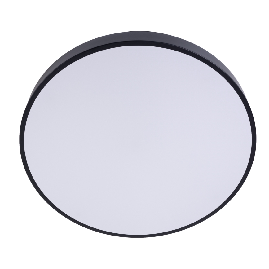 LED Dimmable φωτιστικό οροφής LED/50W/230V 3000-6500K διάμετρος 50 cm μαύρο + τηλεχειριστήριο