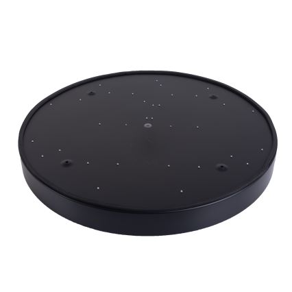 LED Dimmable φωτιστικό οροφής LED/50W/230V 3000-6500K διάμετρος 50 cm μαύρο + τηλεχειριστήριο