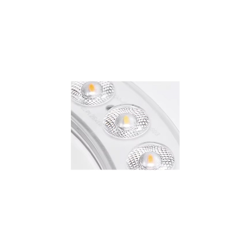 LED Dimmable φωτιστικό οροφής LED/50W/230V 3000-6500K διάμετρος 50 cm μαύρο + τηλεχειριστήριο