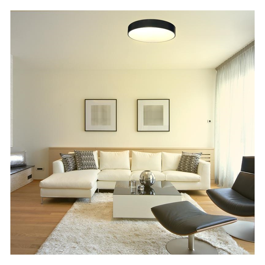 LED Dimmable φωτιστικό οροφής LED/50W/230V 3000-6500K μαύρο + τηλεχειριστήριο