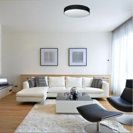 LED Dimmable φωτιστικό οροφής LED/50W/230V 3000-6500K μαύρο + τηλεχειριστήριο