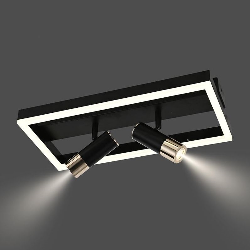 LED Dimmable φωτιστικό οροφής LED/50W/230V 3000-6500K μαύρο + τηλεχειριστήριο