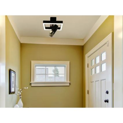 LED Dimmable φωτιστικό οροφής LED/50W/230V 3000-6500K μαύρο + τηλεχειριστήριο