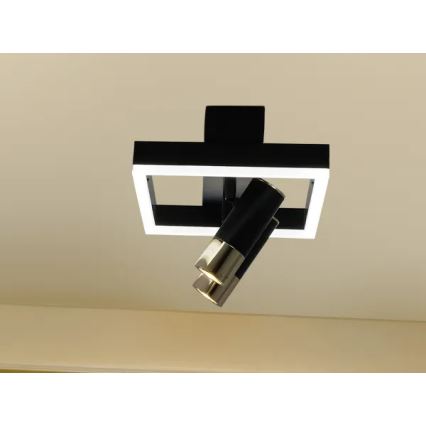LED Dimmable φωτιστικό οροφής LED/50W/230V 3000-6500K μαύρο + τηλεχειριστήριο