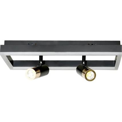 LED Dimmable φωτιστικό οροφής LED/50W/230V 3000-6500K μαύρο + τηλεχειριστήριο