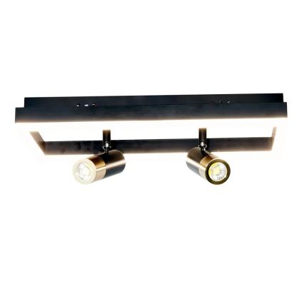 LED Dimmable φωτιστικό οροφής LED/50W/230V 3000-6500K μαύρο + τηλεχειριστήριο