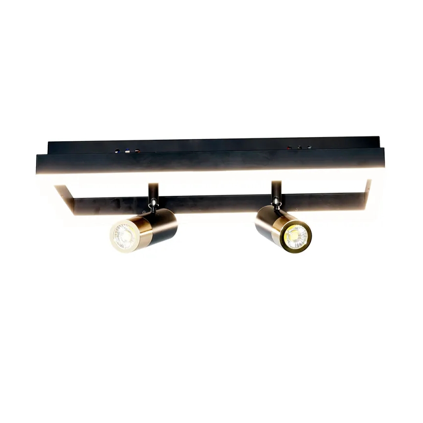 LED Dimmable φωτιστικό οροφής LED/50W/230V 3000-6500K μαύρο + τηλεχειριστήριο