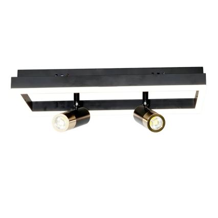 LED Dimmable φωτιστικό οροφής LED/50W/230V 3000-6500K μαύρο + τηλεχειριστήριο