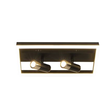 LED Dimmable φωτιστικό οροφής LED/50W/230V 3000-6500K μαύρο + τηλεχειριστήριο