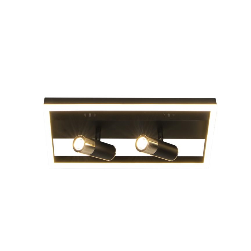 LED Dimmable φωτιστικό οροφής LED/50W/230V 3000-6500K μαύρο + τηλεχειριστήριο
