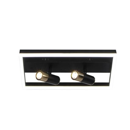 LED Dimmable φωτιστικό οροφής LED/50W/230V 3000-6500K μαύρο + τηλεχειριστήριο