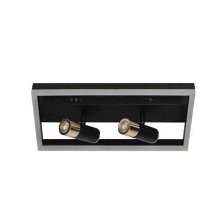 LED Dimmable φωτιστικό οροφής LED/50W/230V 3000-6500K μαύρο + τηλεχειριστήριο