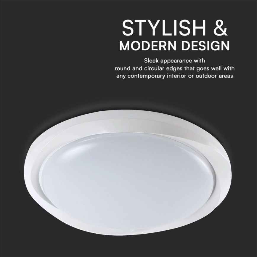 LED Dimmable φωτιστικό οροφής LED/60W/230V 3000-6500K 49,2 cm λευκό + τηλεχειριστήριο