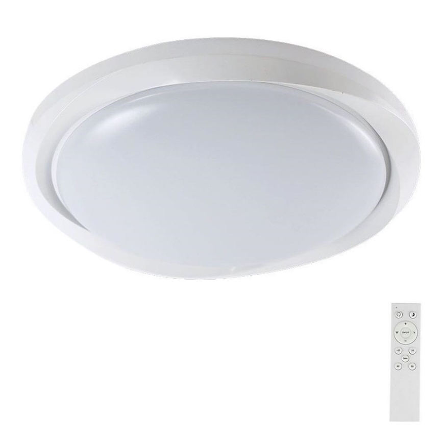 LED Dimmable φωτιστικό οροφής LED/60W/230V 3000-6500K 49,2 cm λευκό + τηλεχειριστήριο