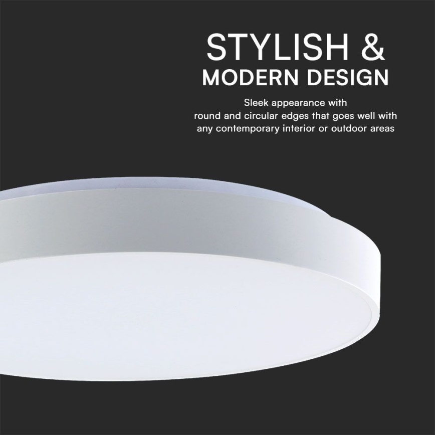 LED Dimmable φωτιστικό οροφής LED/60W/230V 3000-6500K 49,5 cm λευκό + τηλεχειριστήριο