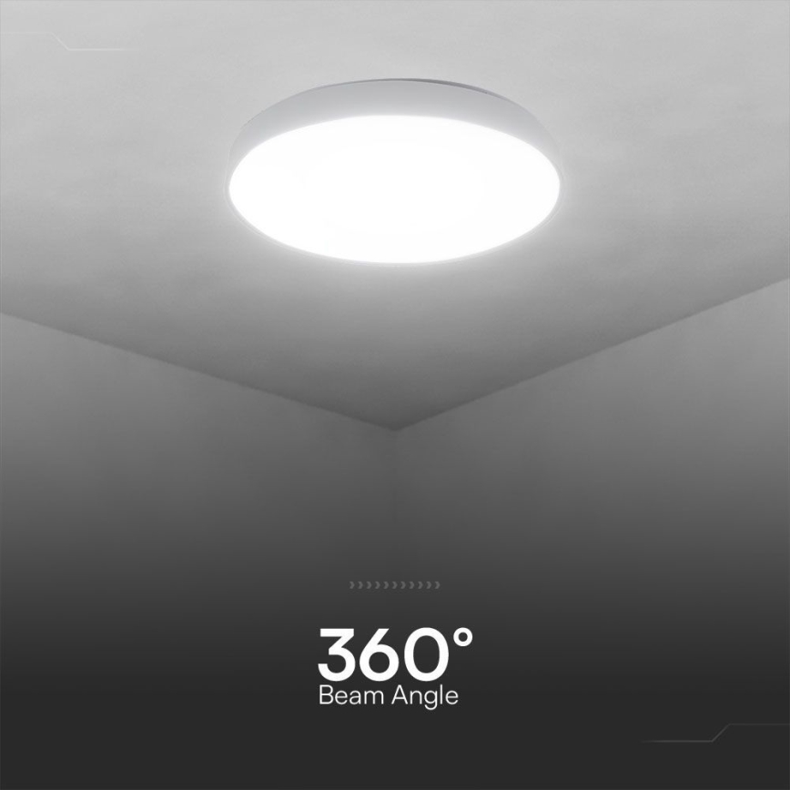 LED Dimmable φωτιστικό οροφής LED/60W/230V 3000-6500K 49,5 cm λευκό + τηλεχειριστήριο